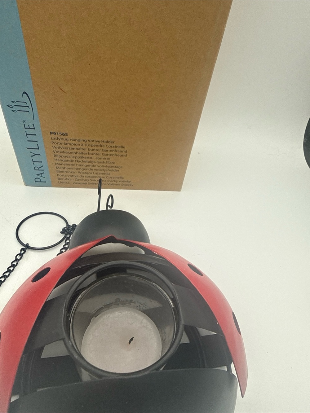PARTYLITE Ladybug P91565 Hanging votive candle holder - Picture 6 of 9